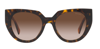 Prada Brown Gradient Cat Eye Ladies Sunglasses Pr 14ws 2au6s1 52 In Brown,tortoise