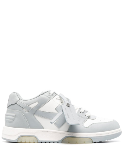 Off-white Arrows-motif Lace-up Sneakers In White Grey