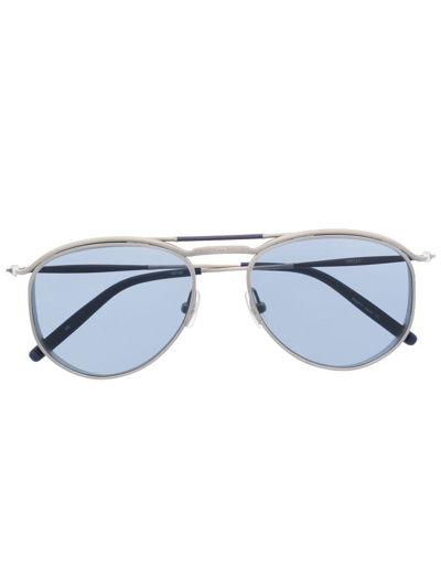 Matsuda M3122 Pilot-frame Sunglasses In Silver
