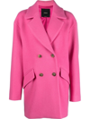 PINKO DOUBLE-BREASTED WOOL-BLEND COAT