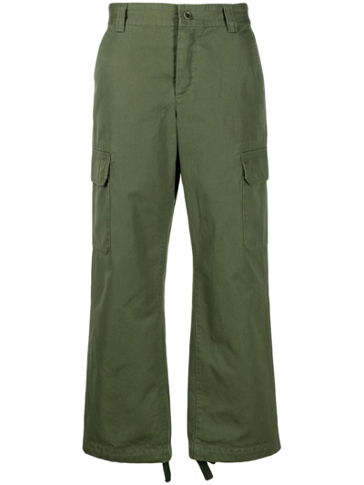 Apc Green Jane Birkin Edition Cargo Nine Trousers In Jaa Kaki