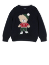 Il Gufo Intarsia-knit Jumper In Blau