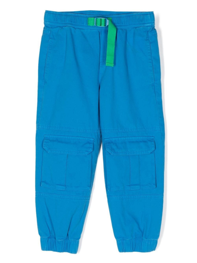 Stella Mccartney Tapered-leg Cargo Trousers In Blue