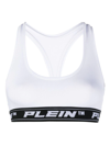 Philipp Plein Logo-underband Sports Bralette In White