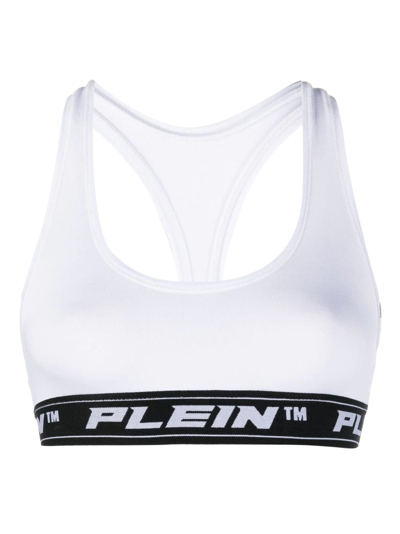 PHILIPP PLEIN LOGO-UNDERBAND SPORTS BRALETTE