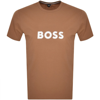 Boss Business Boss Bodywear Logo T Shirt Beige