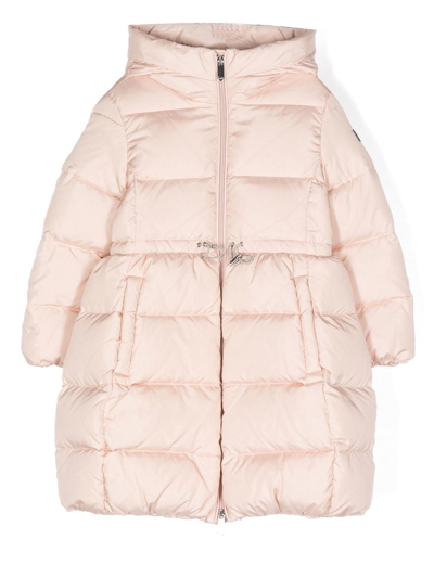 Il Gufo Kids' Drawstring-waistband Hooded Coat In Pink