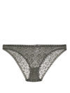 Eres Riviere Floral-lace Briefs In Green