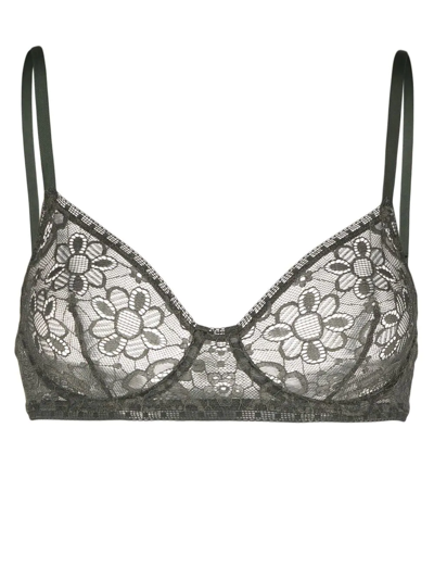 Eres Heureux Wireless Triangle Bra In Olive