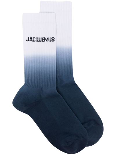 Jacquemus Navy & White 'les Chaussettes Moisson' Socks