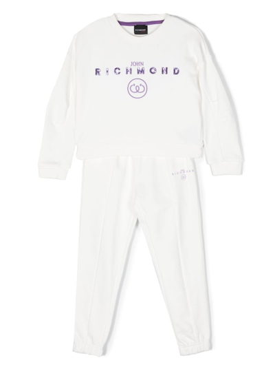 John Richmond Junior Kids' Sequin-embellished Tracksuit In White