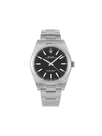Pre-owned Rolex 2018  Oyster Perpetual 39mm In Black