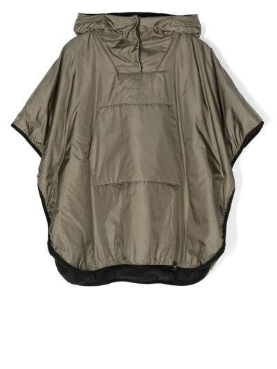 Aspesi Kids' Draped-sleeve Pullover Jacket In Green