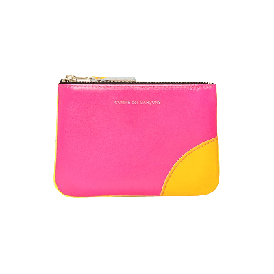 Pre-owned Comme Des Garçons Super Fluo Wallet 'pink Fluo' In Multi-color