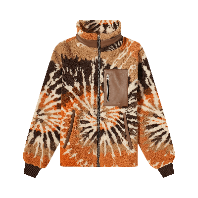 Pre-owned Amiri Tie Dye Track Jacket 'orange/black'