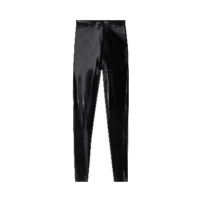 Versace Latex Leggings Black