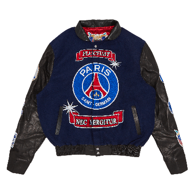Pre-owned Paris Saint-germain X Jeff Hamilton Limited Edition Jacket For The Champion 10th Title 'blue/black'
