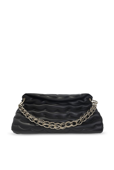 Chloé Juana Chainlink Medium Shoulder Bag In Black