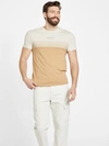 Guess Factory Rami Color-blocked Tee In Beige
