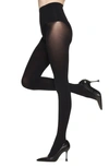 Heist The Sixty High Opaque Tights In Black