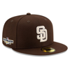NEW ERA NEW ERA BROWN SAN DIEGO PADRES 2022 POSTSEASON SIDE PATCH 59FIFTY ALTERNATE FITTED HAT