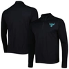 LEVELWEAR LEVELWEAR BLACK CHICAGO BULLS NANO ENGINEERED KNIT FABRIC QUARTER-ZIP JACKET