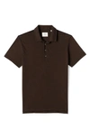 Billy Reid Pensacola Organic Cotton Polo In Black