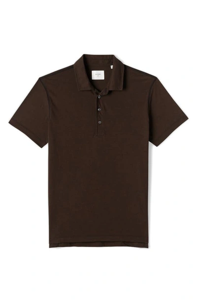 Billy Reid Pensacola Organic Cotton Polo In Black