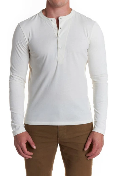 Billy Reid Louis Suded Cotton Henley In Grey