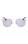 Kidraq Kids' Hipster 48mm Polarized Sunglasses In Robotic White