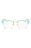Kidraq Kids' Scholar 48mm Optical Frames In Blue Ice