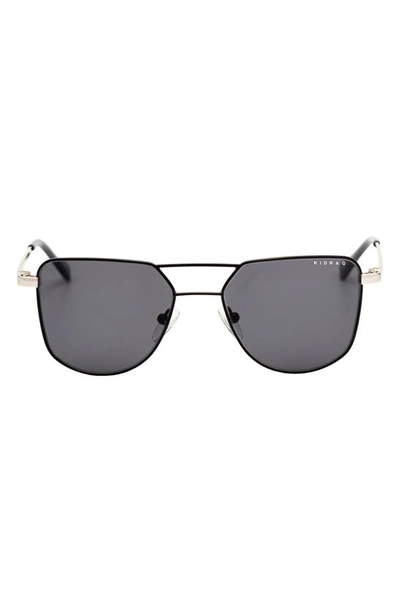 Kidraq Kids' Hipster 48mm Polarized Sunglasses In Terminator Black