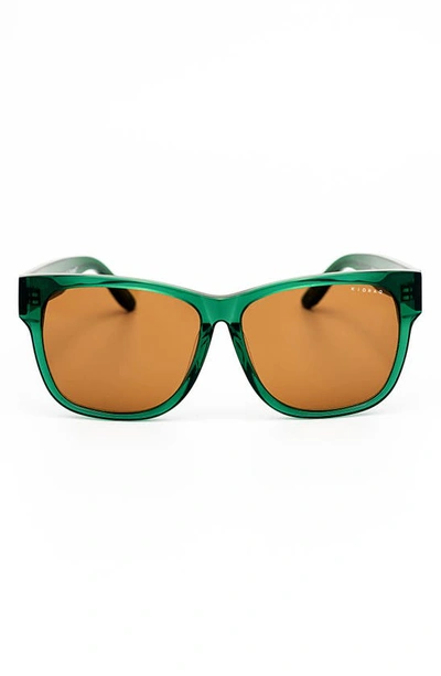 Kidraq Kids' Ocean Wave 48mm Sunglasses In Hornet Green