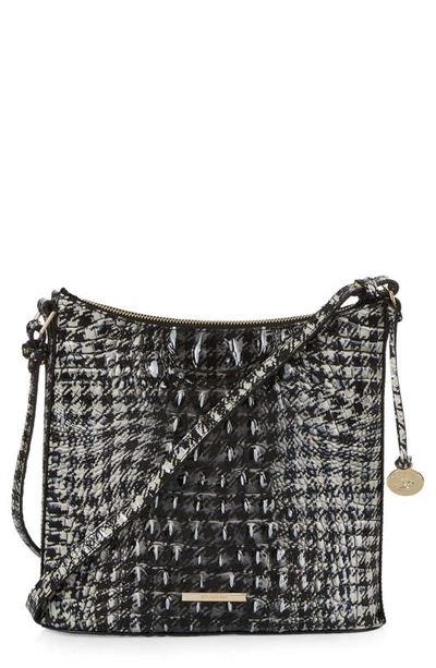 Brahmin Katie Croc Embossed Leather Crossbody Bag In Houndstooth Ombre Melbourne