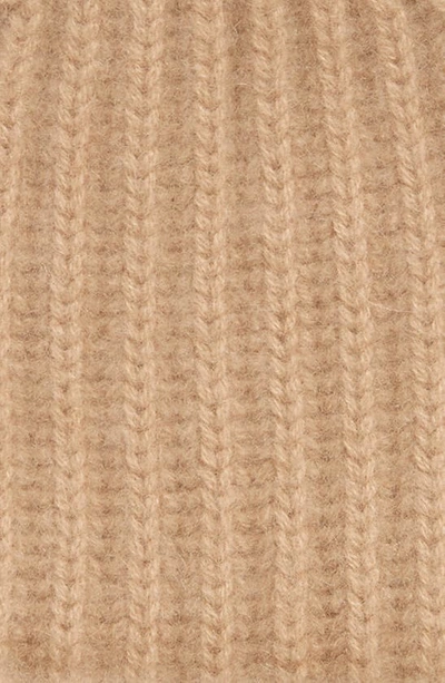 Vince Boiled Cashmere Chunky Knit Beanie In Camel