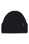 Vince Boiled Cashmere Chunky Knit Beanie In Navy