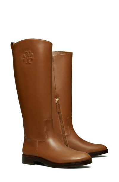 Tory Burch The Riding Boot In Palissandro
