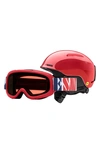 Smith Kids' Glide Snow Helmet With Mips & Gambler Goggles Set In Lava