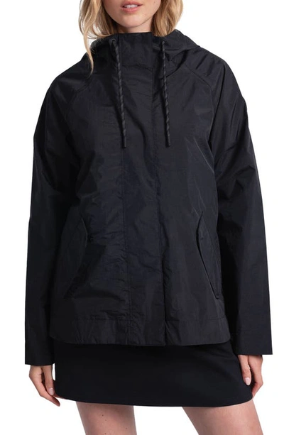 Lole Lachine Waterproof Rain Jacket In Black Beauty