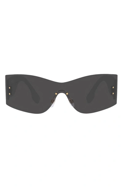 Burberry Shield Sunglasses In White/dark Grey