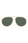 Burberry Alice Dark Green Browline Ladies Sunglasses Be3138 110971 61 In Light Gold