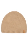 Vince Cashmere Beanie In Camel