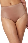 Spanx Shaping Satin Briefs In Cafe Au Lait