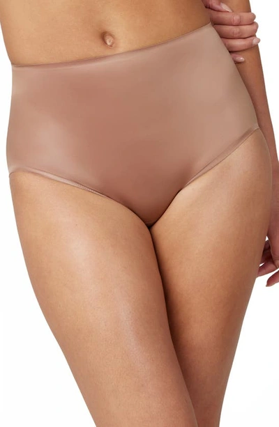 Spanx Shaping Satin Briefs In Cafe Au Lait