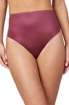 Spanx Shaping Satin Briefs In Sangria
