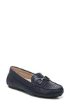 Lifestride Turnpike Croc Embossed Loafer In Lux Navy