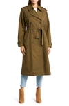 Nili Lotan Tanner Trench Coat In Olive Green