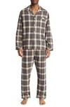 Majestic Holiday Homecoming Cotton Flannel Pajamas In Coffee