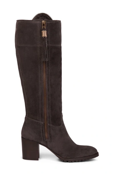 Penelope Chilvers Fina Tassel Knee High Boot In Slate