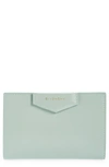 Givenchy Antigona Leather Bifold Wallet In Celadon